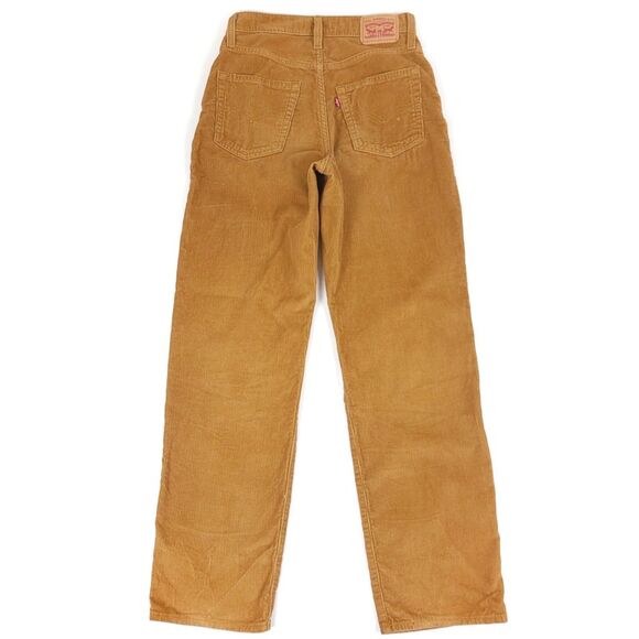 NEW Levis 94 Baggy Dad Jeans High Rise Vintage Tan Corduroy Womens Plus 32 x 31 - Picture 5 of 9
